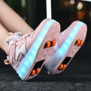 Roller skate shoes boy girl sport 4 wheels skating sneakers kids child toy gift