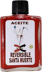Holy Death x Reversible Oil (Santa Muerte X Reversible Aceite) Spiritual Anointing Oil by CASA ESOTERICA MAGICK SPACE- Reverse Black Magick with Santisima Murete-0.5 FL OZ (1 Pack)