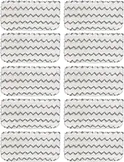 10 Pack Shark Steam Mop S1000 S1000A S1000C S1000WM S1001C Pads Set Washable Replacement Microfiber Mop Pads…