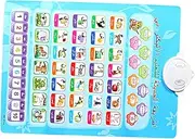 TEHAUX Interactive Number Learning Wall Map Audio Flipchart Children's Wall Map Early Education English Audio Poster