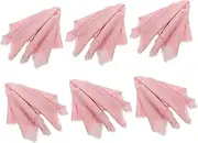 6Pcs Farmhouse Cloth Napkins Washable Table Napkins with Fringe for Weddings and Parties Rustic for Home Dining