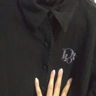 迪奧 Kemeja HITAM 新款女式 Dior 襯衫黑色襯衫