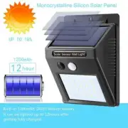 Solar LED Light Solar Sensor Motion Light 20 LEDs Outdoor Lamp Waterproof (2 Pk)
