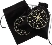 KOMBIUDA 2pcs Tarot Storage Bag Card Game Bag Small Pouch Drawstring Bags Tarot Card Storage Bag Drawstring Pouch Dice Storage Bag Tarot Pouches Small Pouch Wicca Bag Black Flannel