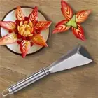 Stainless Steel Decorating Knife Kitchen Slicer Carving Vegetable Fruit Non-Slip
