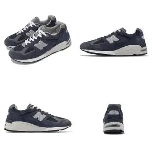 【NEW BALANCE】休閒鞋 990 V2 男鞋 女鞋 藍 銀 美製 反光 麂皮 復古 運動鞋 NB 紐巴倫(M990NB2-D)