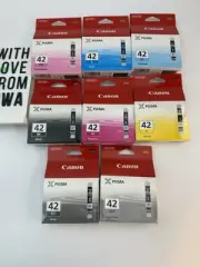 Canon 6384B007 Genuine CLI-42 Ink Cartridges Value 8 Pack set - New