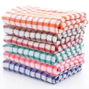 6PCS Cotton Kitchen Tea Towels Absorbent Lint Free Restaurant Cloth Dish Towels
