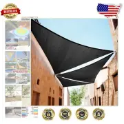 Elegant Black Triangle Sun Shade Sail 11' x 19' x 22' - 3- Included