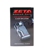 Zeta Rescue Pack And Jump Starter 12v 12000mAh with built in Tyre Pump and Light