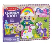 Melissa and Doug Wooden Chunky Puzzle (6 Pieces) New In Package