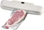 Vacuum Sealer for Food, Automatic Food Vacuum Sealer with 10 Vacuum Bags for Plastic Bags, Chip Bags, Snack Extended Storage Time