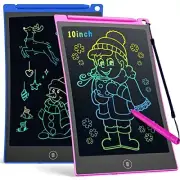 2 Pack LCD Writing Tablet 10" Doodle Board Drawing Tablet for Kits Toddlers