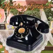 Voice Guest Book Phone Retro Rotary Style Audio Message Book Telephone Recorder