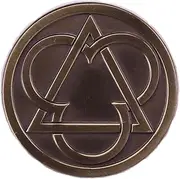 [Pinstant] Trefoil Interlaced Form Gothic Architecture Pagan Christian Symbol Shape Holy Trinity Church Equilateral Triangle 1.2" Enamel Pin Badge, 1.2 Inches Tall, Enamel, metal