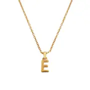 Culturesse 50cm Initial E Pendant 24K Gold Plated Necklace Fashion Jewellery