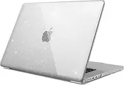 Fintie Case for MacBook Pro 16 Inch A3403 A3186 A2991 A2780 A2485 (2024 2023 2022 2021 Release) - Protective Snap On Hard Shell Cover for MacBook Pro 16" M4/M3/M2/M1 Pro/Max Chip (Glittering Clear)