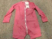 Baby BONDS WONDERSUIT Pink Starfish Print romper one piece BNWOT Size 18-24mths