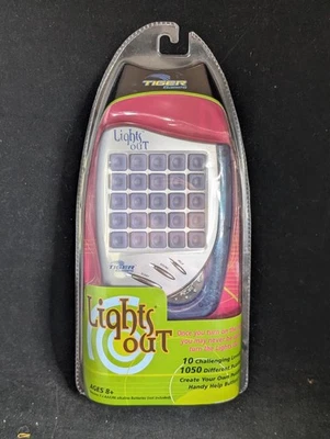 Vintage Y2K Tiger Games Lights Out Handheld Electronic Puzzle Hasbro New Sealed