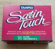 Sealed 1990's Vintage Tampax Satin Touch Tampons Feminine Advertisement Prop