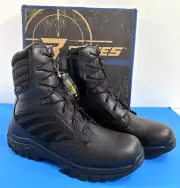 NIB 13 M MEN'S BATES GX X2 TALL ZIP WATERPROOF BOOTS E03882 BLACK