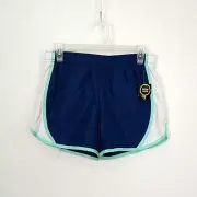 NWT Athletic Works Womens sz XS Shorts Blue Elastic Waist Pull On Activewear
