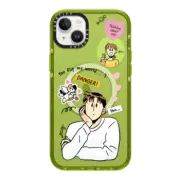iPhone 14 Plus Impact Case MagSafe Compatible Grim B Thinking about Her Case