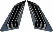 Car Rear Window Louver Shutter Panel Window Louver Side Vent Cover Trim Accessories Compatible For Audi A3 8Y Sportback Hatchback 2021 2022(Black Style)