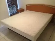 Waterbed padded top and base cover for a King Soft side bed