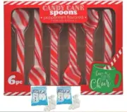 Candy Cane Peppermint Spoons (6pk) and (2) Snowman Fluffs Mini Marshmallows