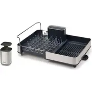 2pc Joseph Joseph Sink Organisation SS Set Drying Rack w/Soap Dispenser Dishes