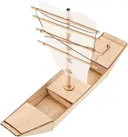 HEATSHAKING Wooden Sailboat Model Kit DIY Puzzle Boat for Unfinished Decorative Ship for Home Decor Engaging Family Activity for Strengthening Parent Bonds