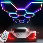 5 Hexagon LED RGB Garage Light 6500K Bright Honeycomb Ceiling Light for Workshop