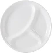 [CORELLE] Livingware Divided Plate, 10-1/4-Inch, Winter Frost White
