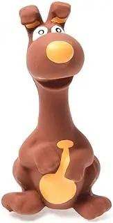 Pet Obsessed Mad Mouse Mini Squeaking Dog Toy, Brown