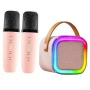 Mini Karaoke Machine for Kids, Portable Bluetooth Karaoke Speaker- 2 Wireless
