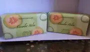 2 Bath & Body Works CUCUMBER MELON Shea Butter Cleansing Bar Soap NEW