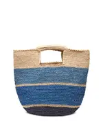 mar Y sol Camden Stripe Raffia Tote