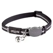 Rogz Alleycat Safeloc Cat Collar Black X-Small (8mm)