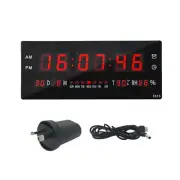 Large Big Jumbo LED Digital Wall Clock Desk Clock Display Calendar Victoria