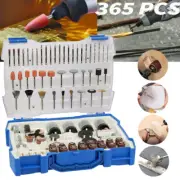 365 PCS Dremel Accessories Abrasive Tool Rotary Kit Grinding Sanding Polishing