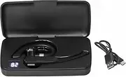 1 Pc Bluetooth Headset, Wireless Headset with Battery Display Charging Case, YYK 525 Business Bluetooth Headset Wireless Over Ear Headset with Mic and LED Power Display