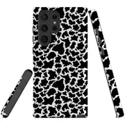 For Samsung Galaxy S22 Ultra Case, Armour Cover, Cow Pattern