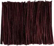 Caydo 200 Pieces Brown Pipe Cleaners Craft Chenille Stems for DIY Art Creative Crafts Party Decorations (12 Inch x 6 mm)