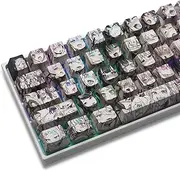 GMKWTL PBT Anime Keycaps 108 Keys, XVX Japanese Custom Backlit Keycaps, OEM Profile Keycaps for 61/87/104/108 Cherry Gateron MX Switches Mechanical Keyboard (Black Anime)