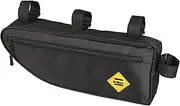 Frediuo Bike Frame Bag Cycling Pack Easy to Install Mountain Road Bikes Front Tube Bag Corner Pouch for Accessories Phone Keys Tools, S
