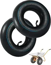 4.10/3.50-4 Inner Tube, Pack of 2, TR87 Valve, 410/350-4 Inch Hose for Lawnmower, Wheelbarrow, Sack Truck