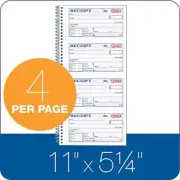TOPS Money/Rent Receipt Book, 2-Part, Carbonless, 11 x 5.25 Inches, 4