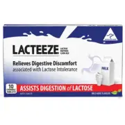 Lacteeze Lactase Enzymes 10 Tablets
