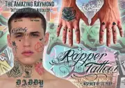 Lil Peep Set 1 Temporary Tattoos Neck Lil Peep Post Malone Rapper Temp Tatt 1